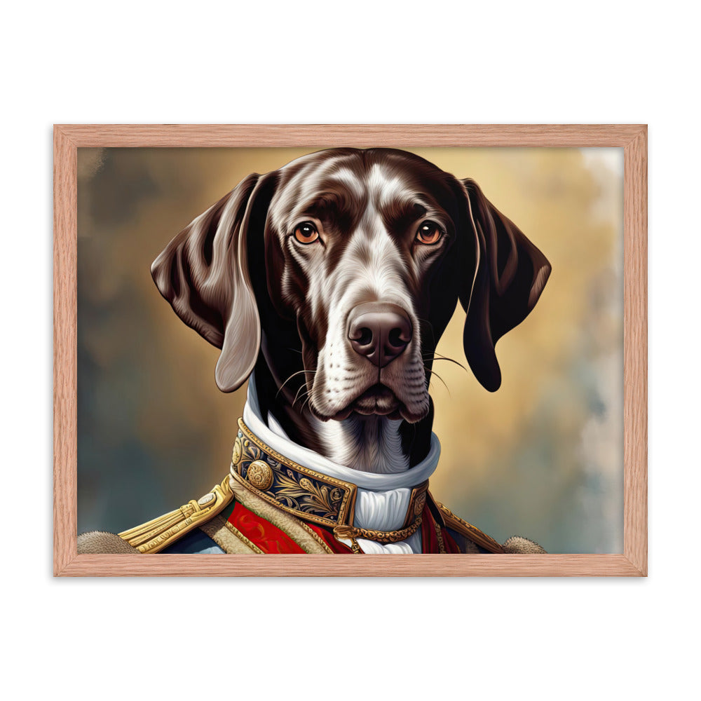 German Shorthaired Pointer- Framed photo paper poster v4