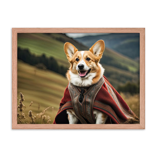 Pembroke Welsh Corgi- Framed photo paper poster v4
