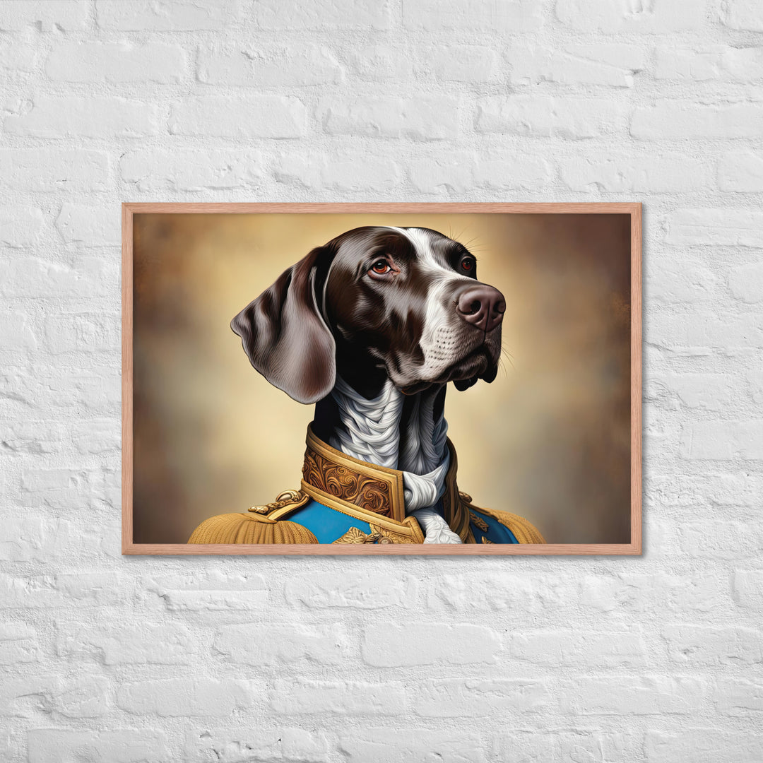 German Shorthaired Pointer- Framed photo paper poster v2