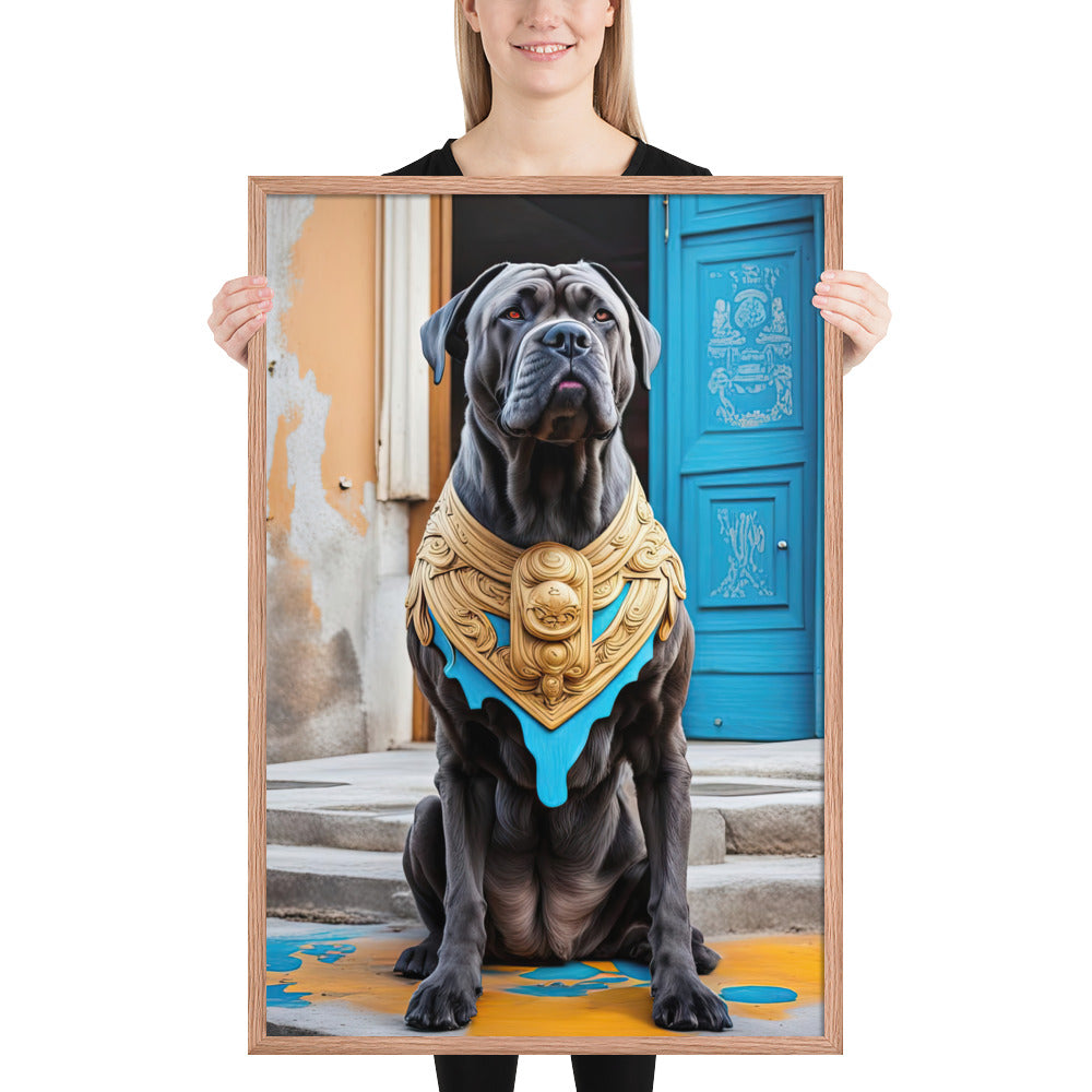 Framed photo paper poster-Cane Corso V2