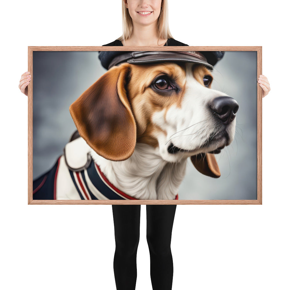 Beagle- Framed photo paper poster v4