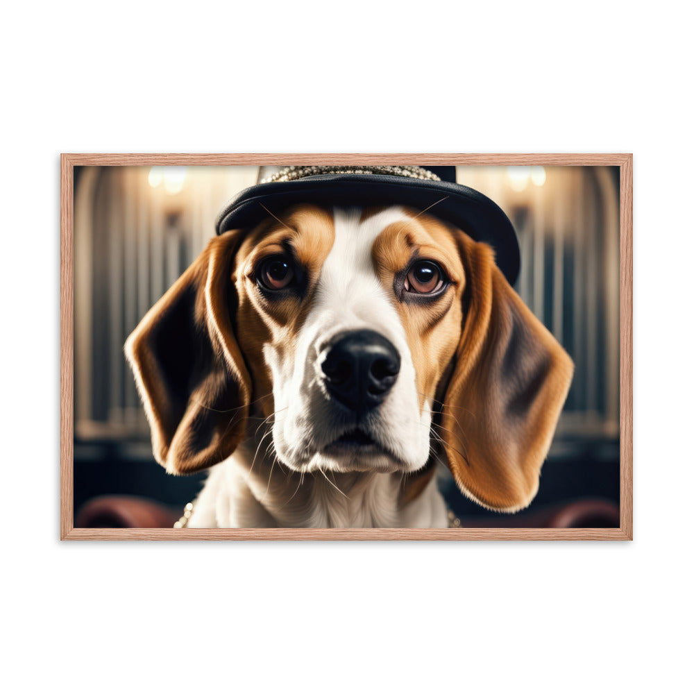 Beagle- Framed photo paper poster