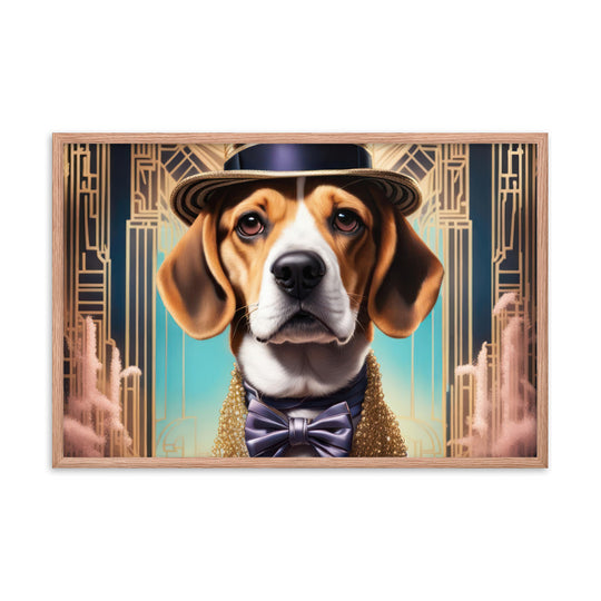 Beagle- Framed photo paper poster v2