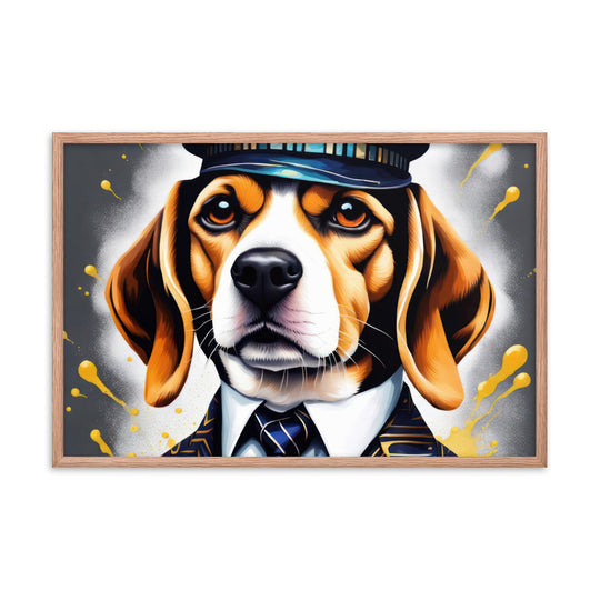 Beagle- Framed photo paper poster v5