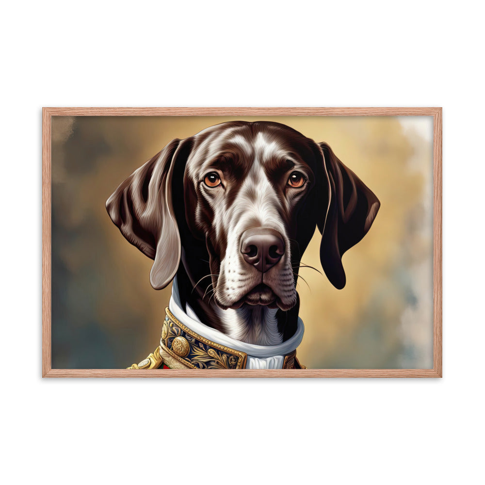 German Shorthaired Pointer- Framed photo paper poster v4