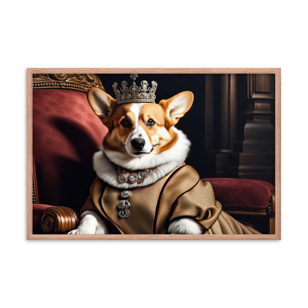 Pembroke Welsh Corgi- Framed photo paper poster