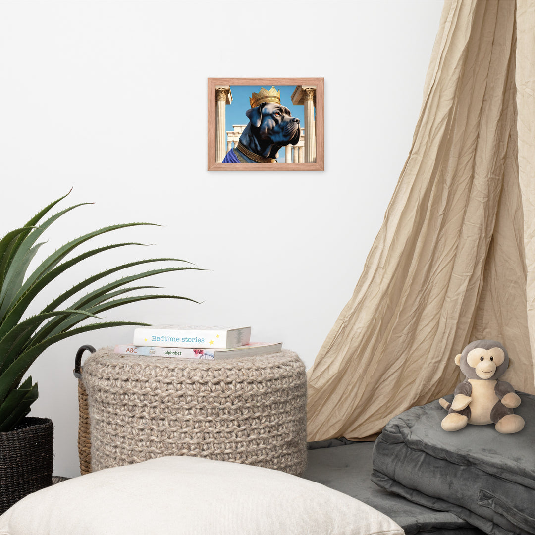 Framed photo paper poster-Cane Corso