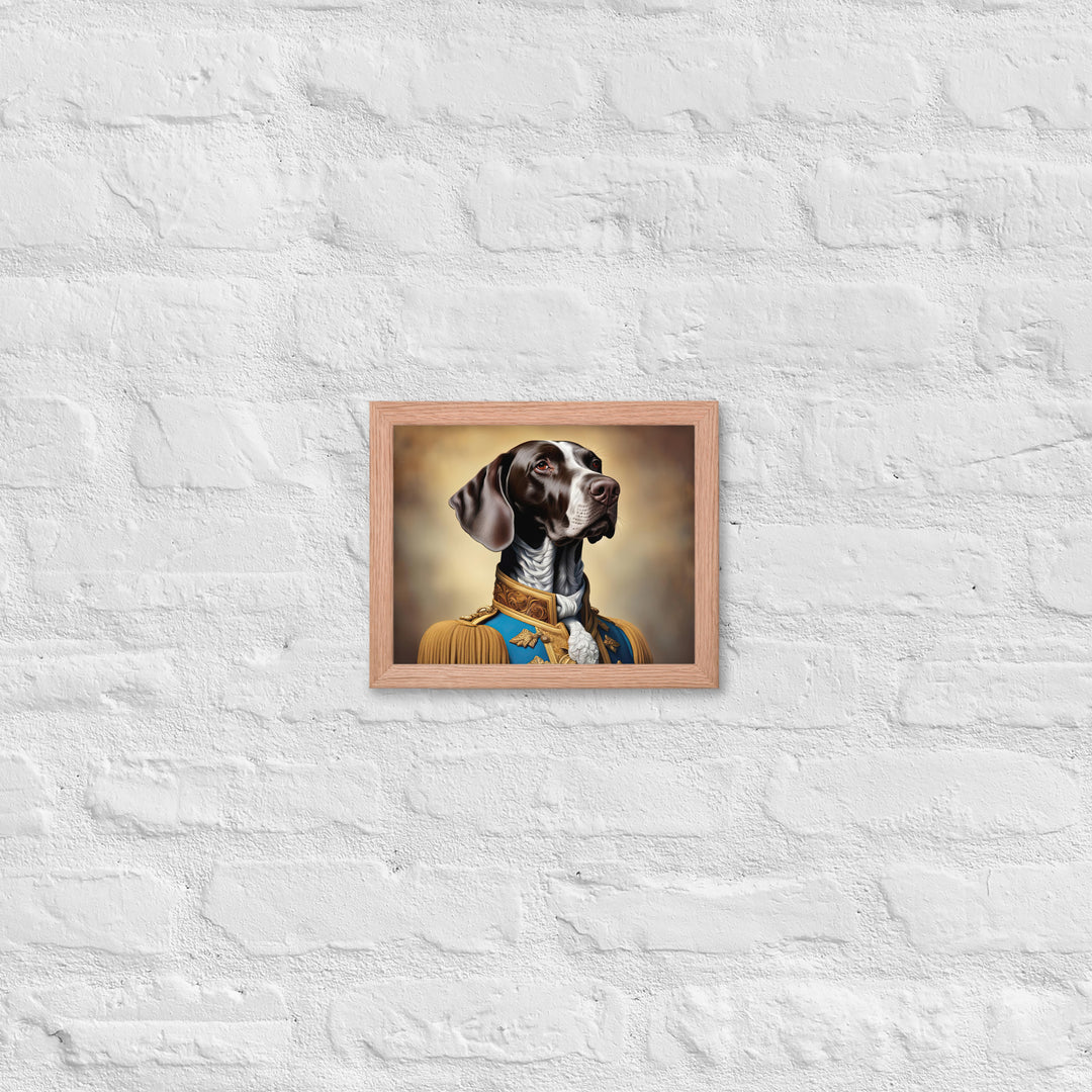 German Shorthaired Pointer- Framed photo paper poster v2