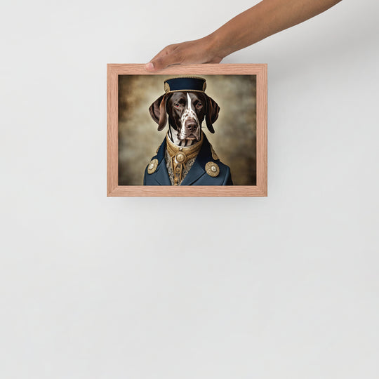 German Shorthaired Pointer- Framed photo paper poster v3