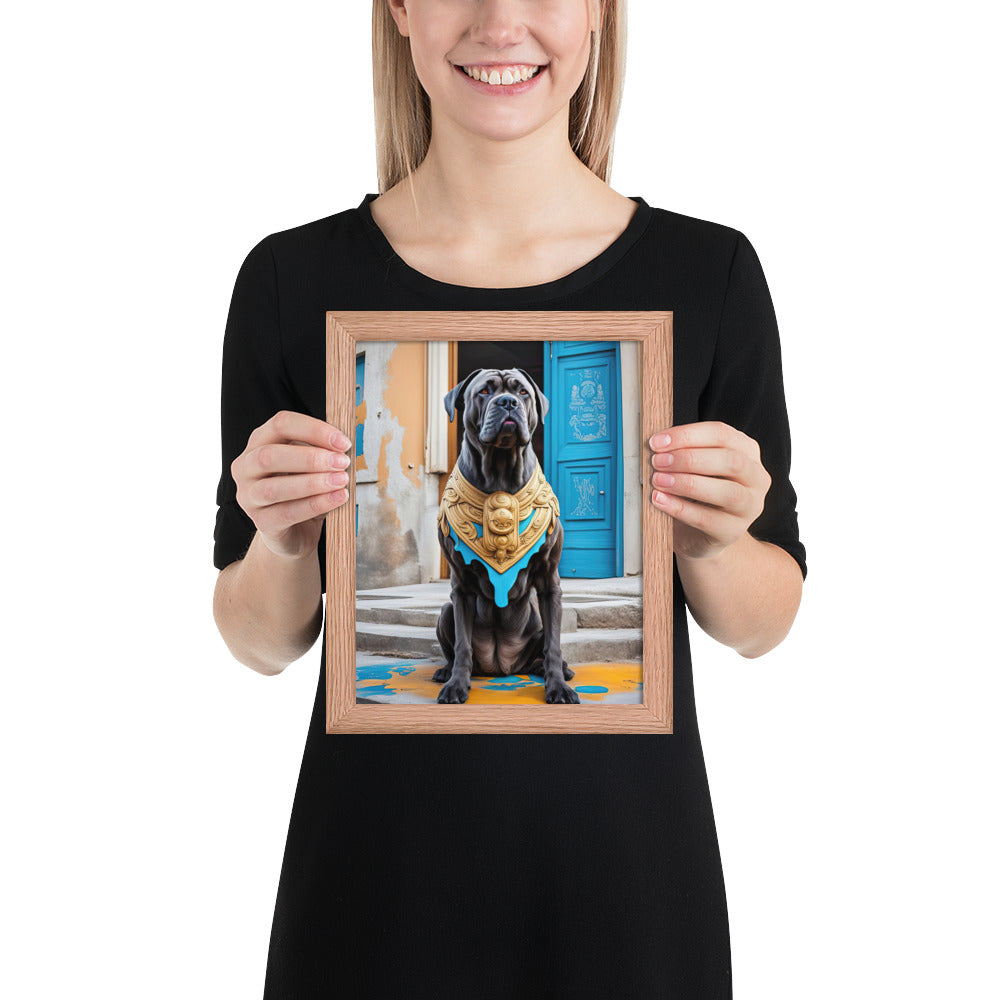 Framed photo paper poster-Cane Corso V2