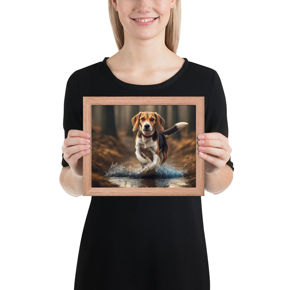 Beagle- Framed photo paper poster v3