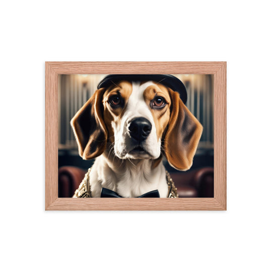 Beagle- Framed photo paper poster