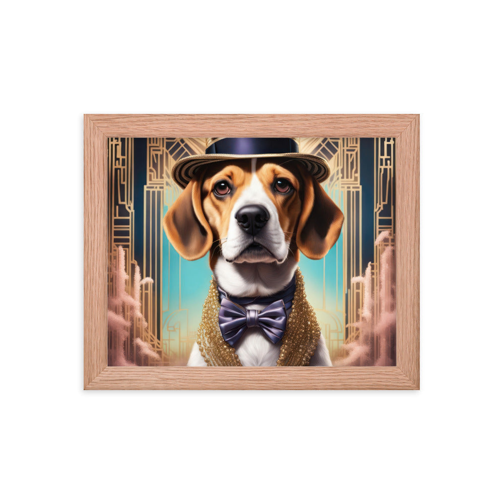 Beagle- Framed photo paper poster v2