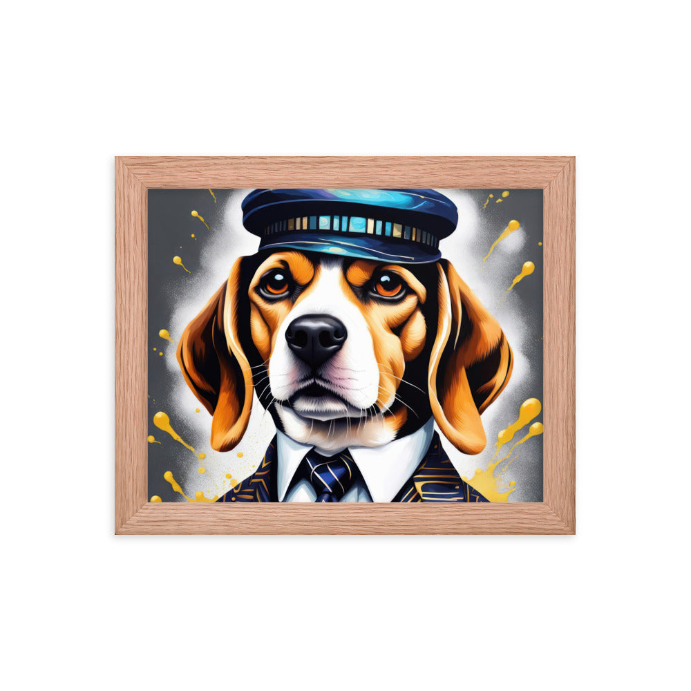 Beagle- Framed photo paper poster v5