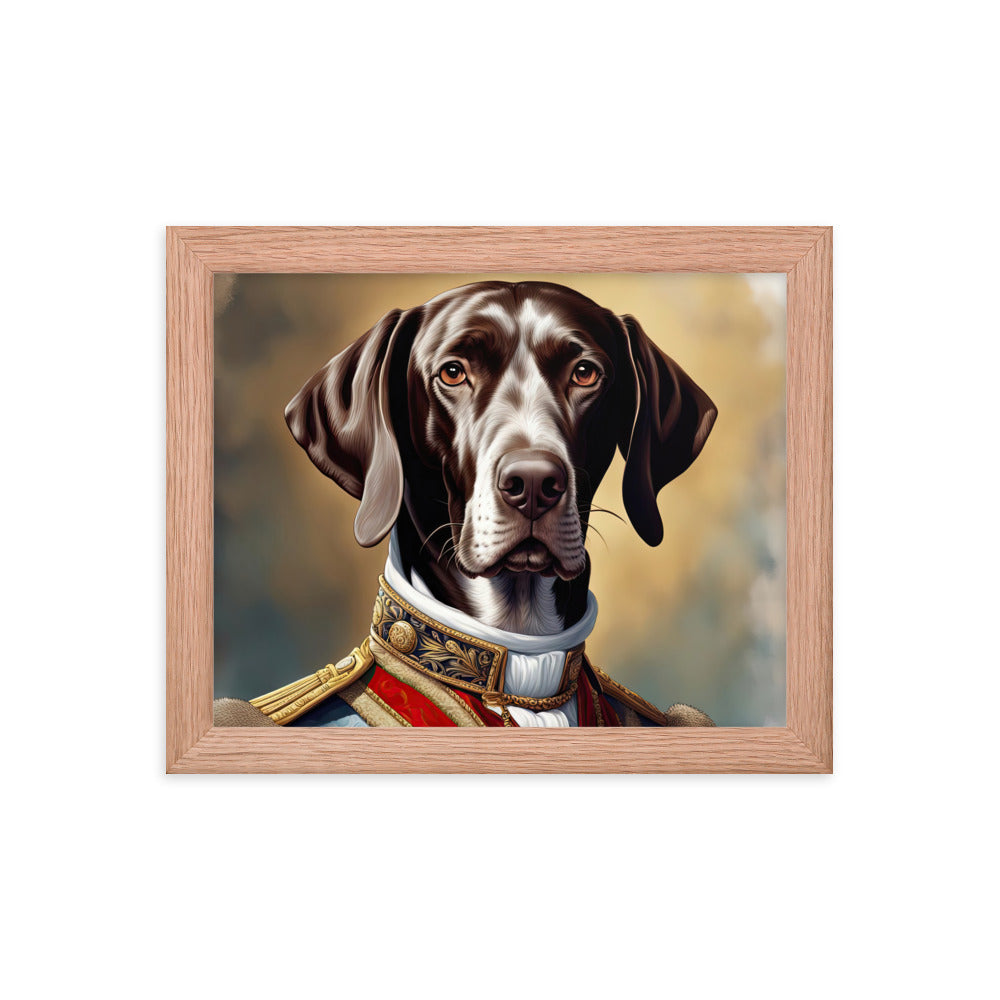 German Shorthaired Pointer- Framed photo paper poster v4