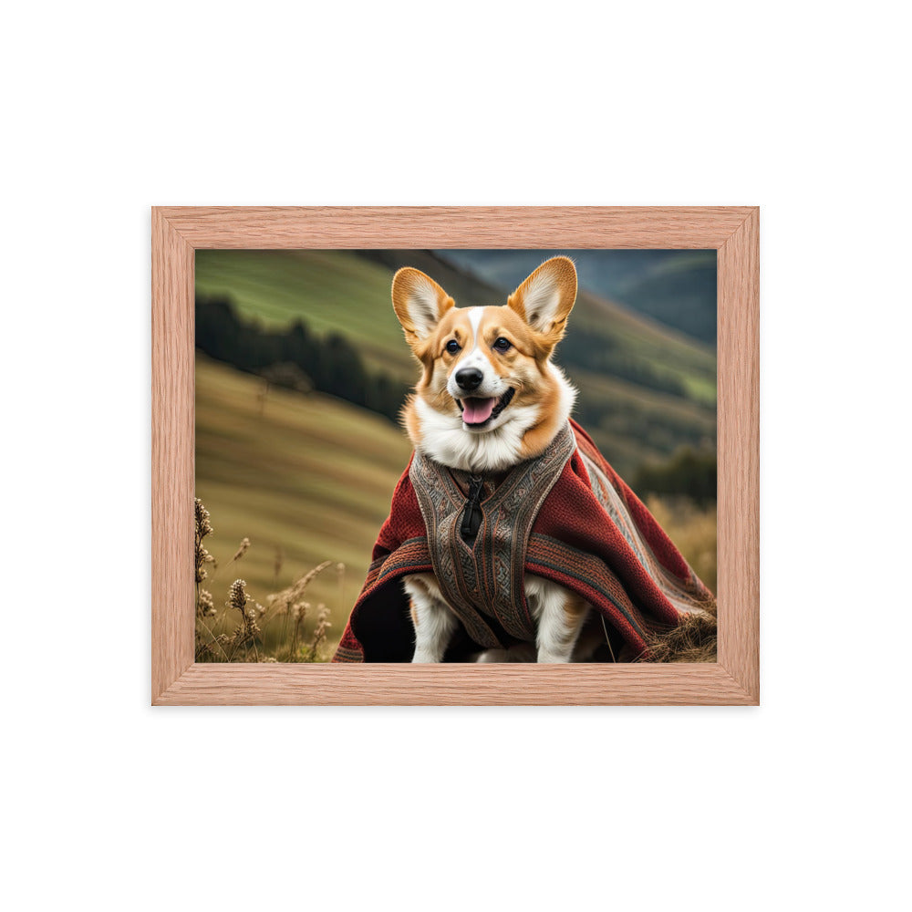 Pembroke Welsh Corgi- Framed photo paper poster v4