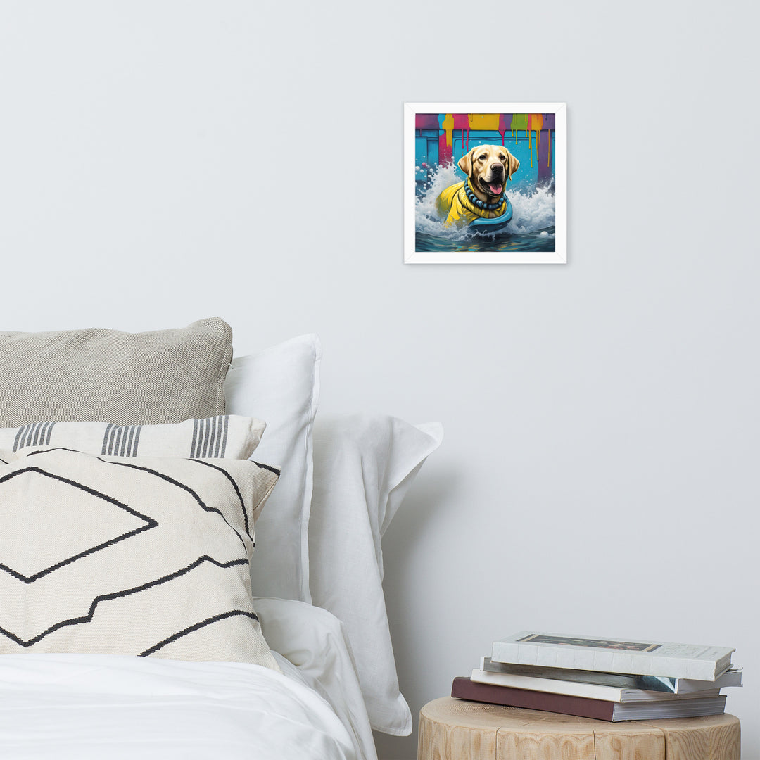 Framed photo paper poster-Labrador Retriever