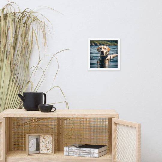 Framed photo paper poster-Labrador Retriever V3