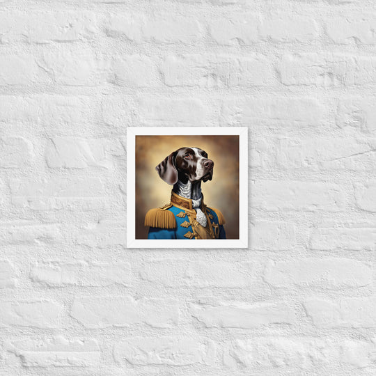 German Shorthaired Pointer- Framed photo paper poster v2