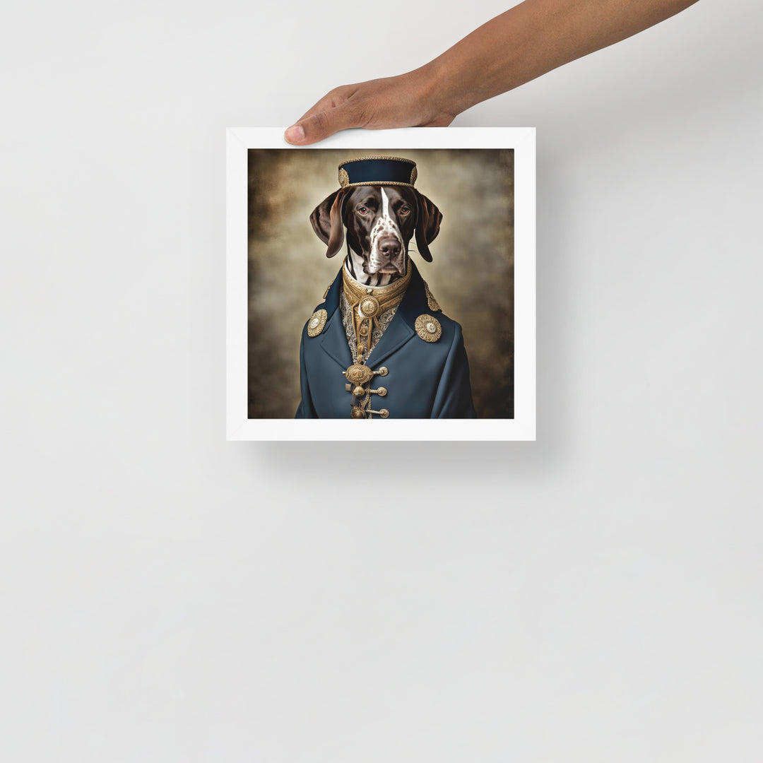 German Shorthaired Pointer- Framed photo paper poster v3