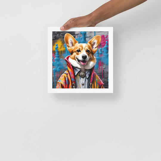 Pembroke Welsh Corgi- Framed photo paper poster v5