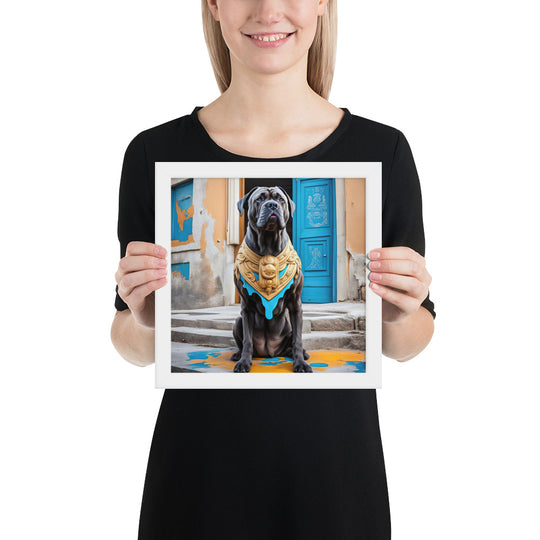 Framed photo paper poster-Cane Corso V2