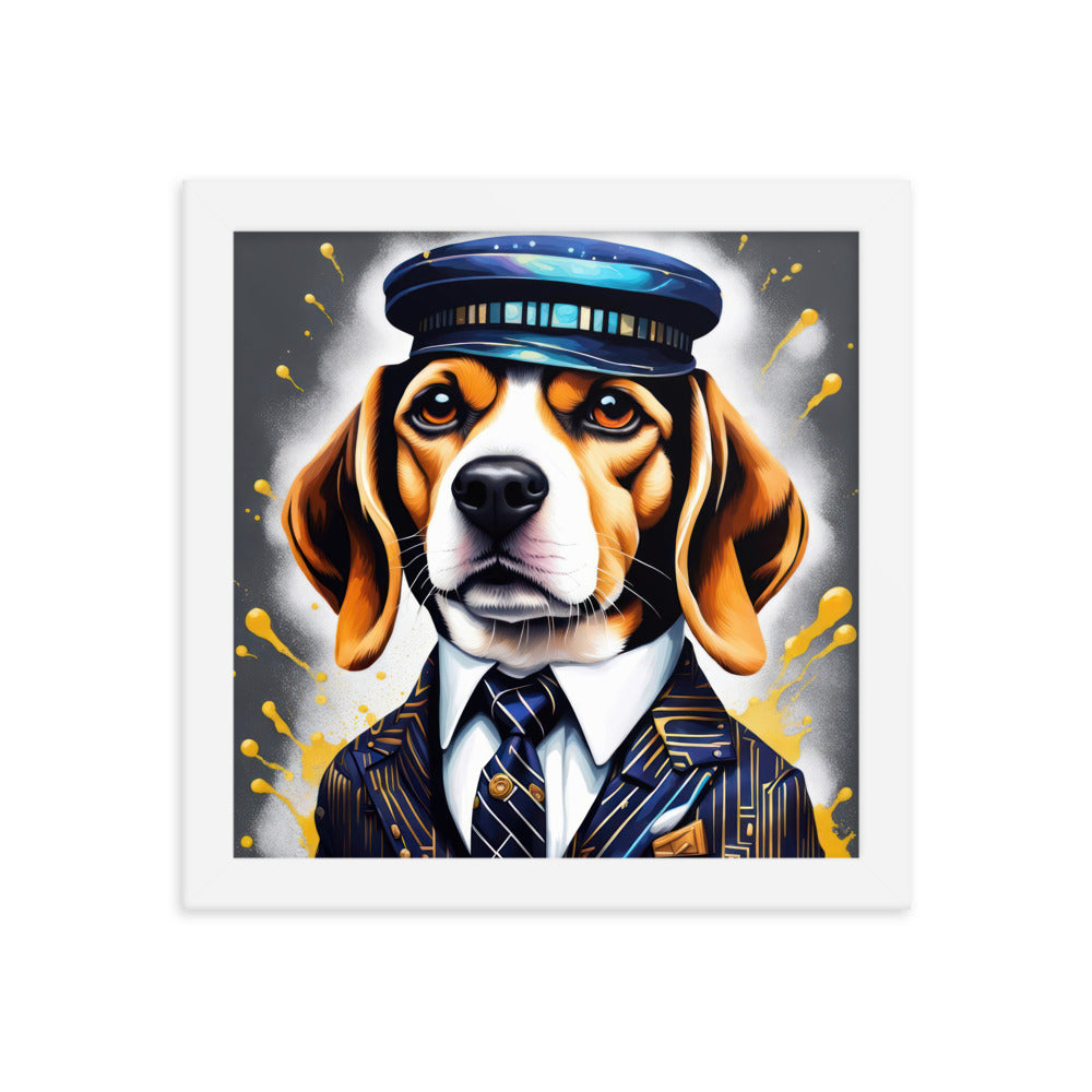 Beagle- Framed photo paper poster v5