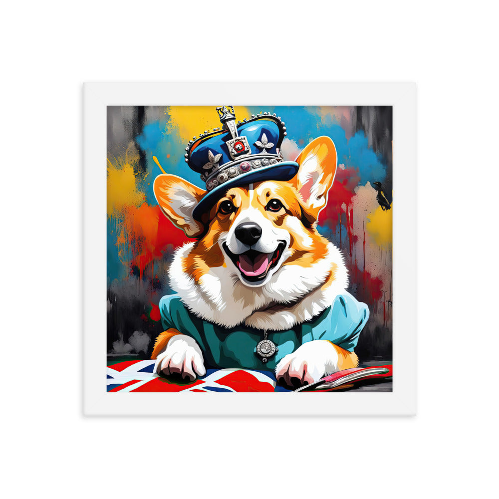 Pembroke Welsh Corgi- Framed photo paper poster v2
