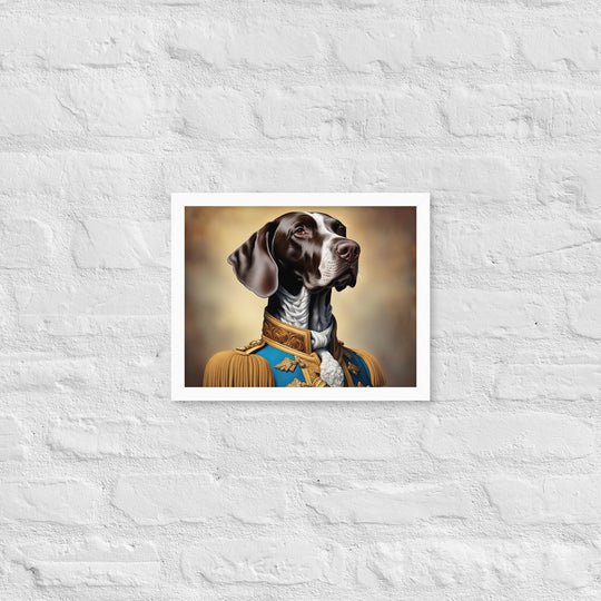 German Shorthaired Pointer- Framed photo paper poster v2