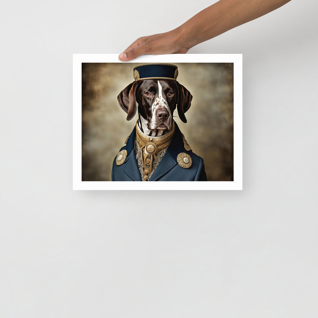 German Shorthaired Pointer- Framed photo paper poster v3