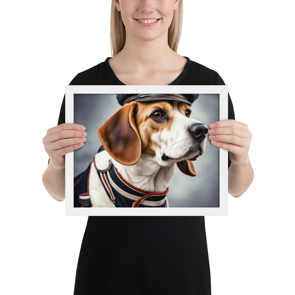 Beagle- Framed photo paper poster v4