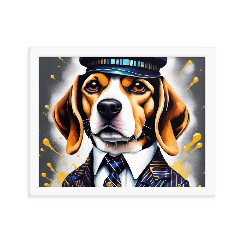 Beagle- Framed photo paper poster v5