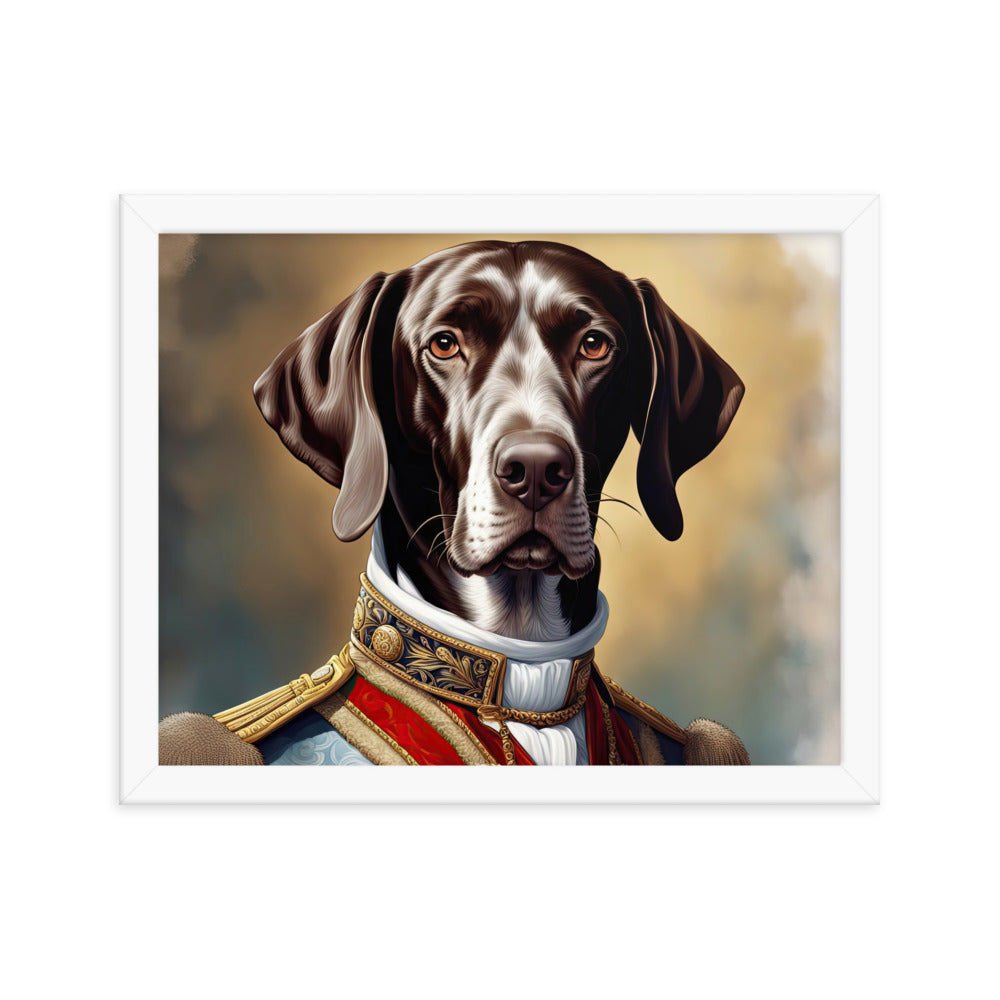 German Shorthaired Pointer- Framed photo paper poster v4