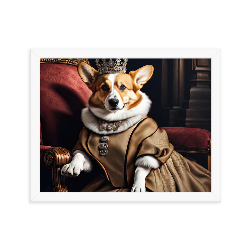 Pembroke Welsh Corgi- Framed photo paper poster