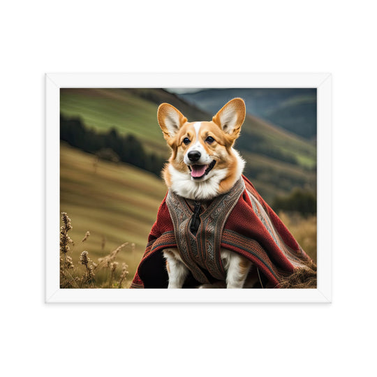 Pembroke Welsh Corgi- Framed photo paper poster v4