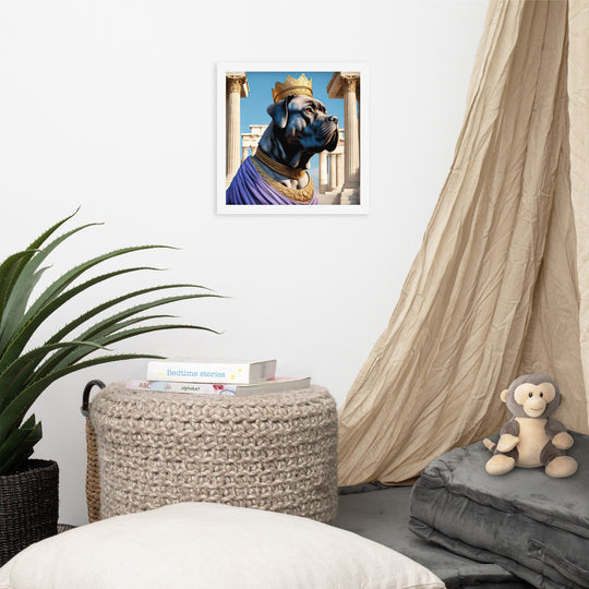 Framed photo paper poster-Cane Corso