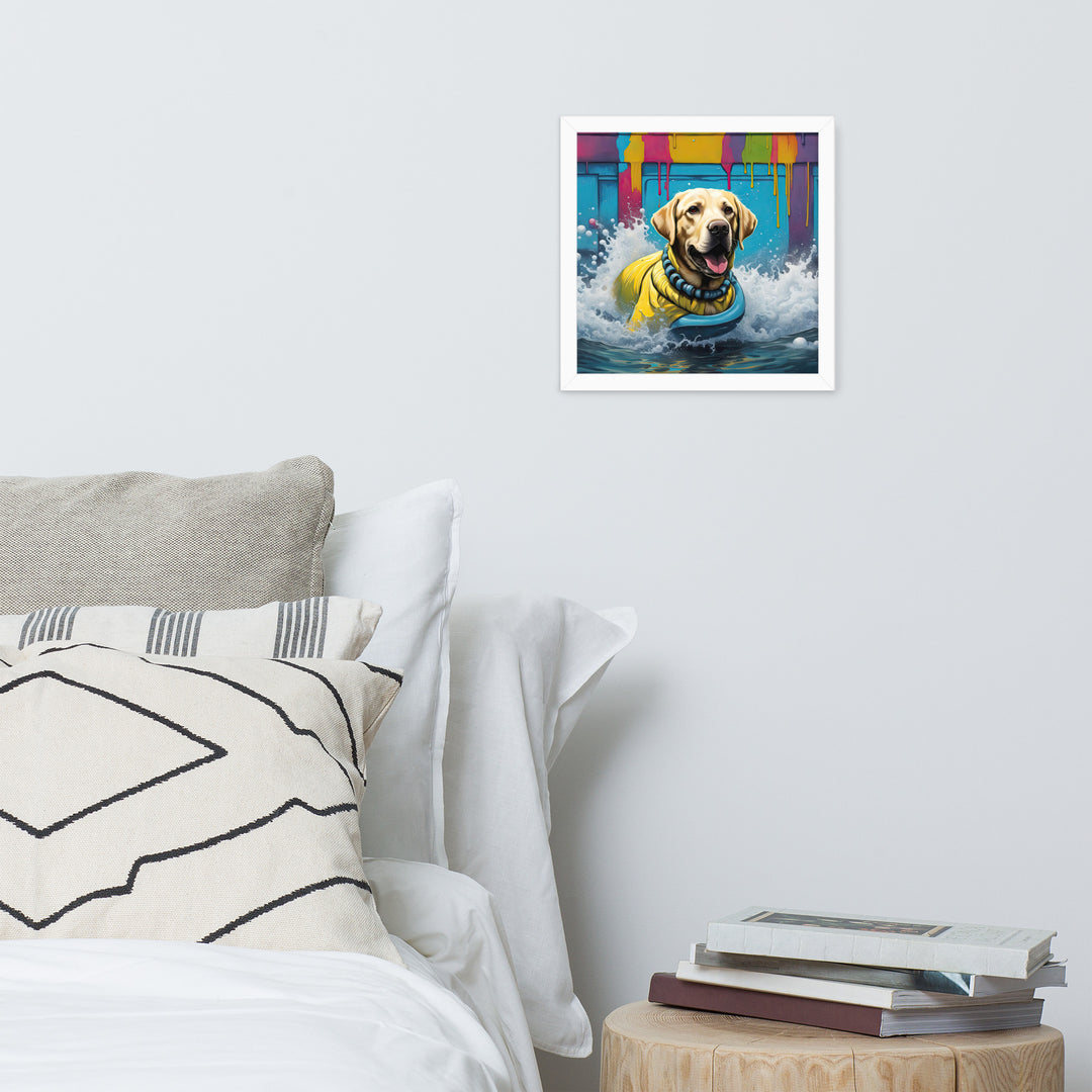 Framed photo paper poster-Labrador Retriever