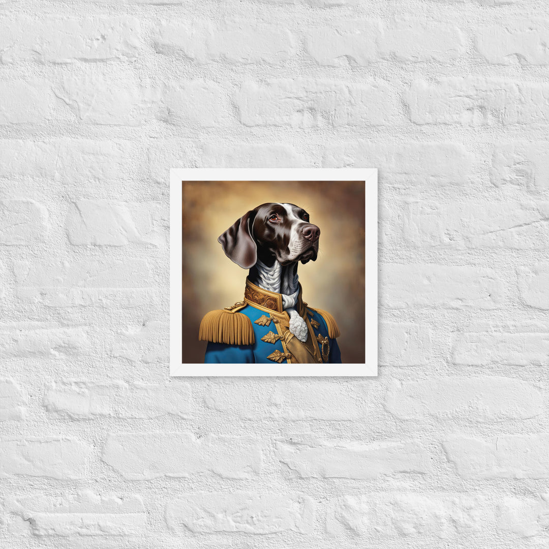 German Shorthaired Pointer- Framed photo paper poster v2