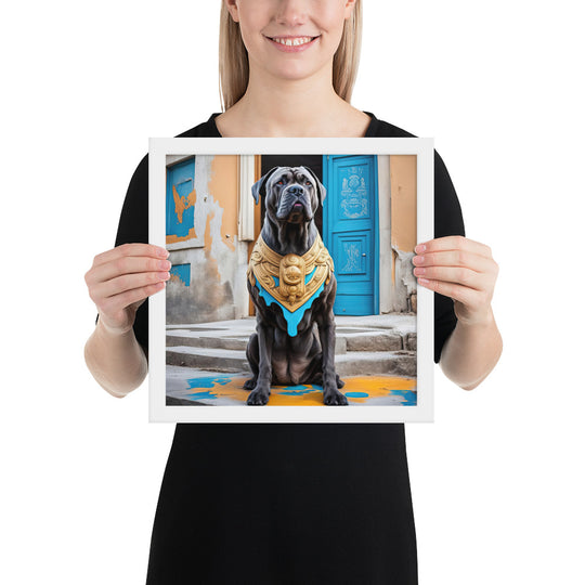 Framed photo paper poster-Cane Corso V2