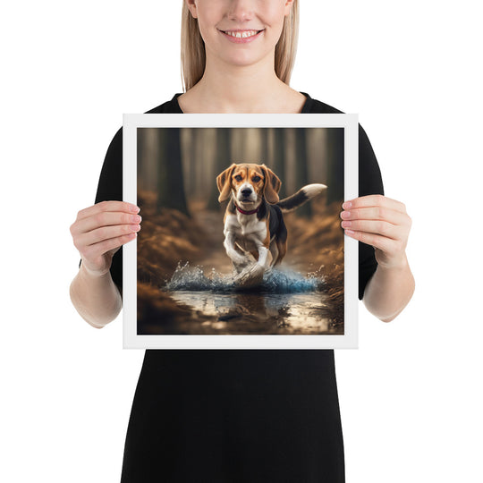 Beagle- Framed photo paper poster v3