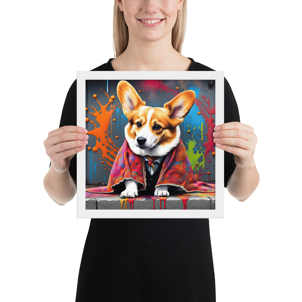 Pembroke Welsh Corgi- Framed photo paper poster v3