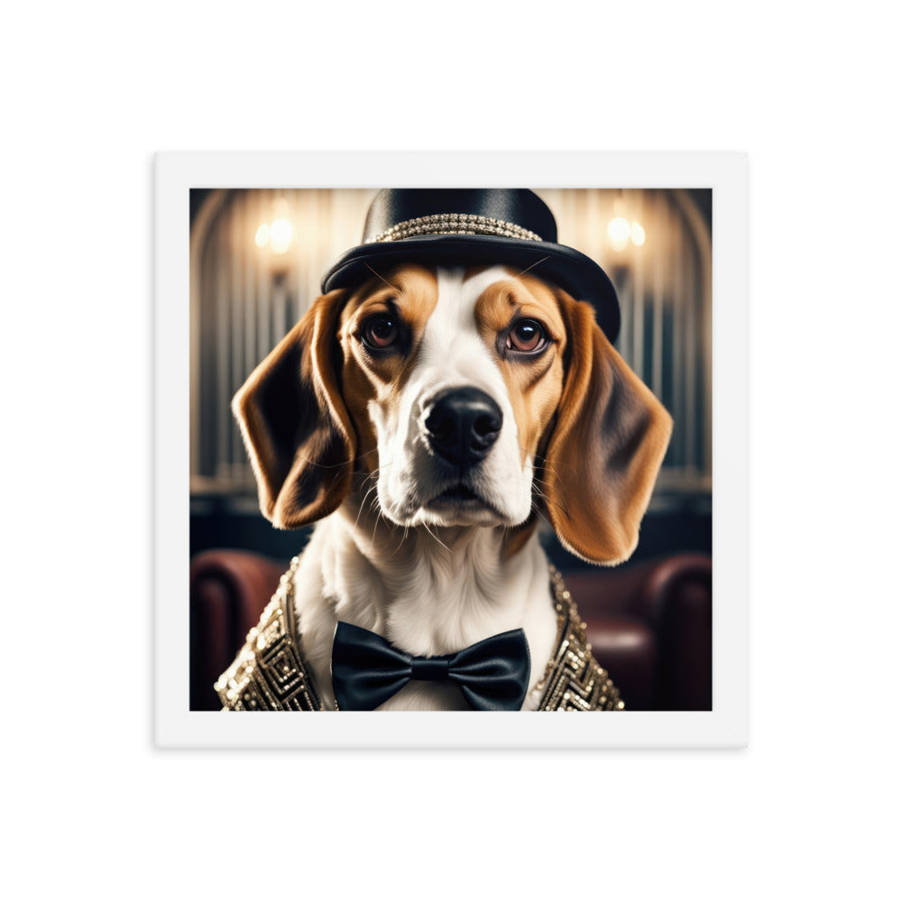 Beagle- Framed photo paper poster