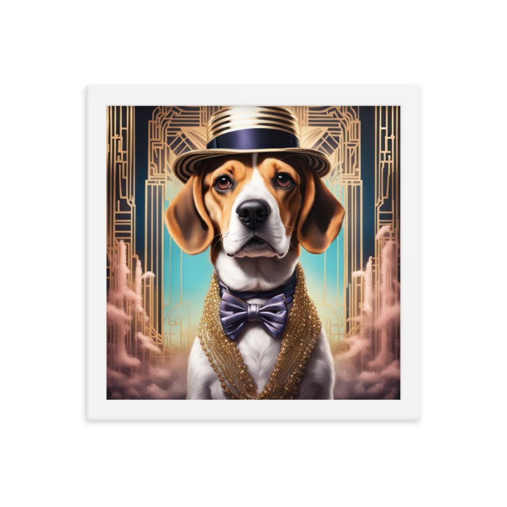 Beagle- Framed photo paper poster v2