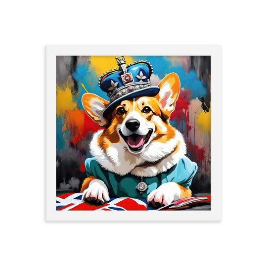 Pembroke Welsh Corgi- Framed photo paper poster v2