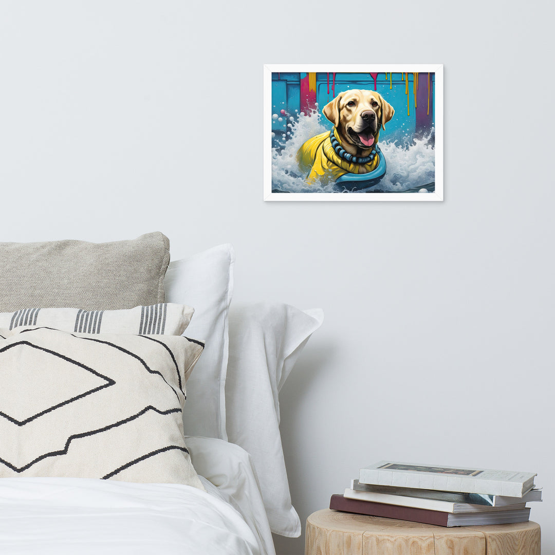 Framed photo paper poster-Labrador Retriever