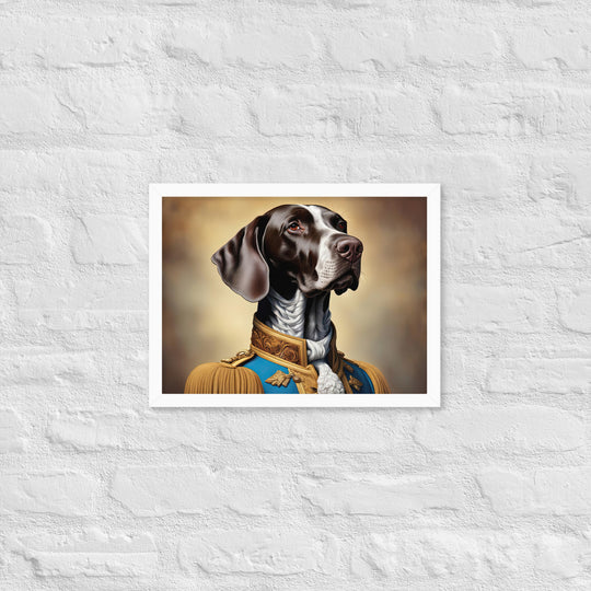 German Shorthaired Pointer- Framed photo paper poster v2