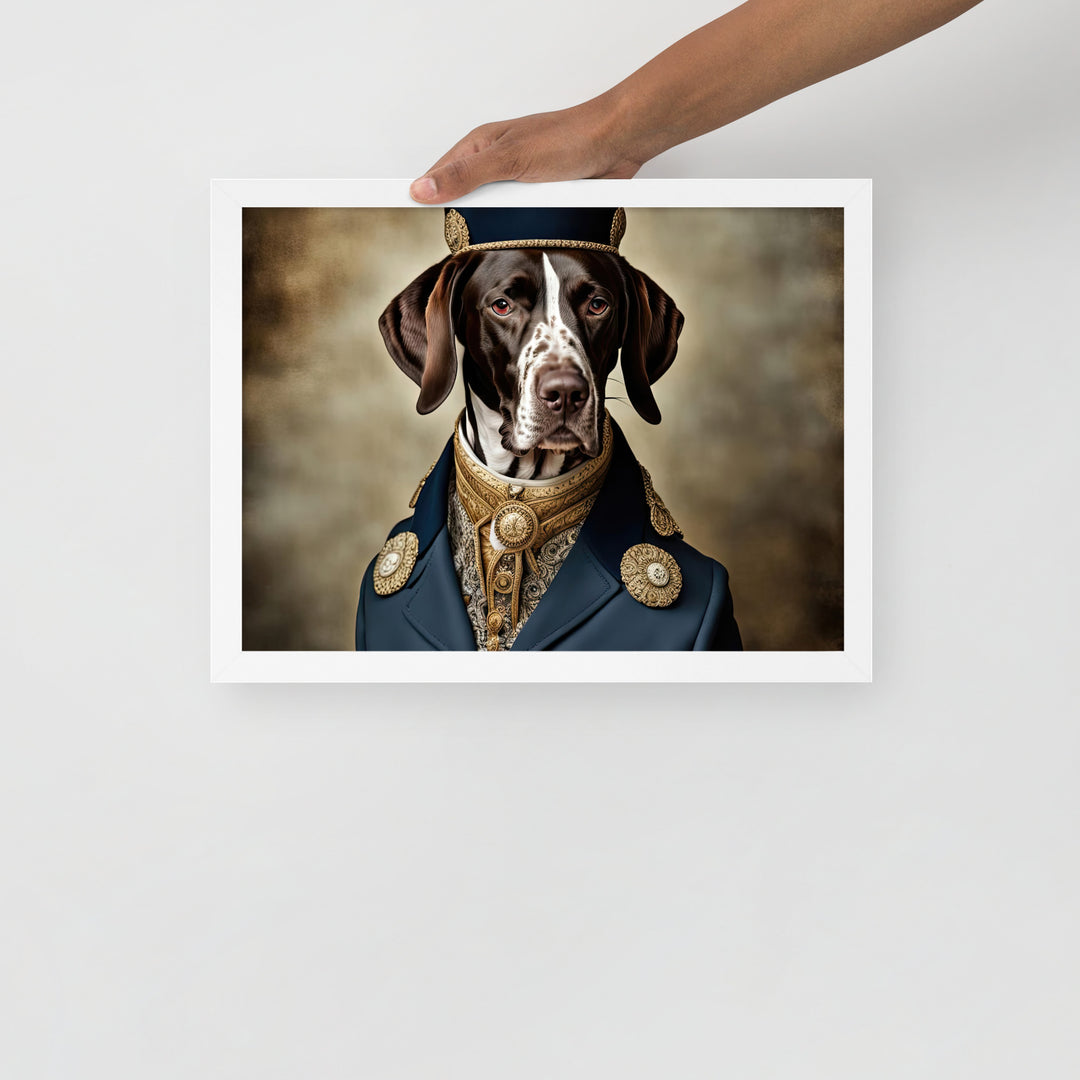 German Shorthaired Pointer- Framed photo paper poster v3