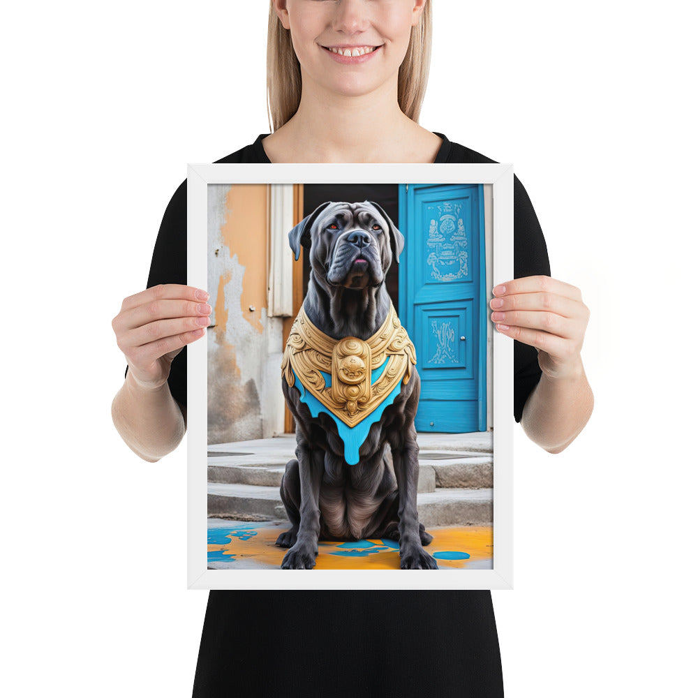 Framed photo paper poster-Cane Corso V2