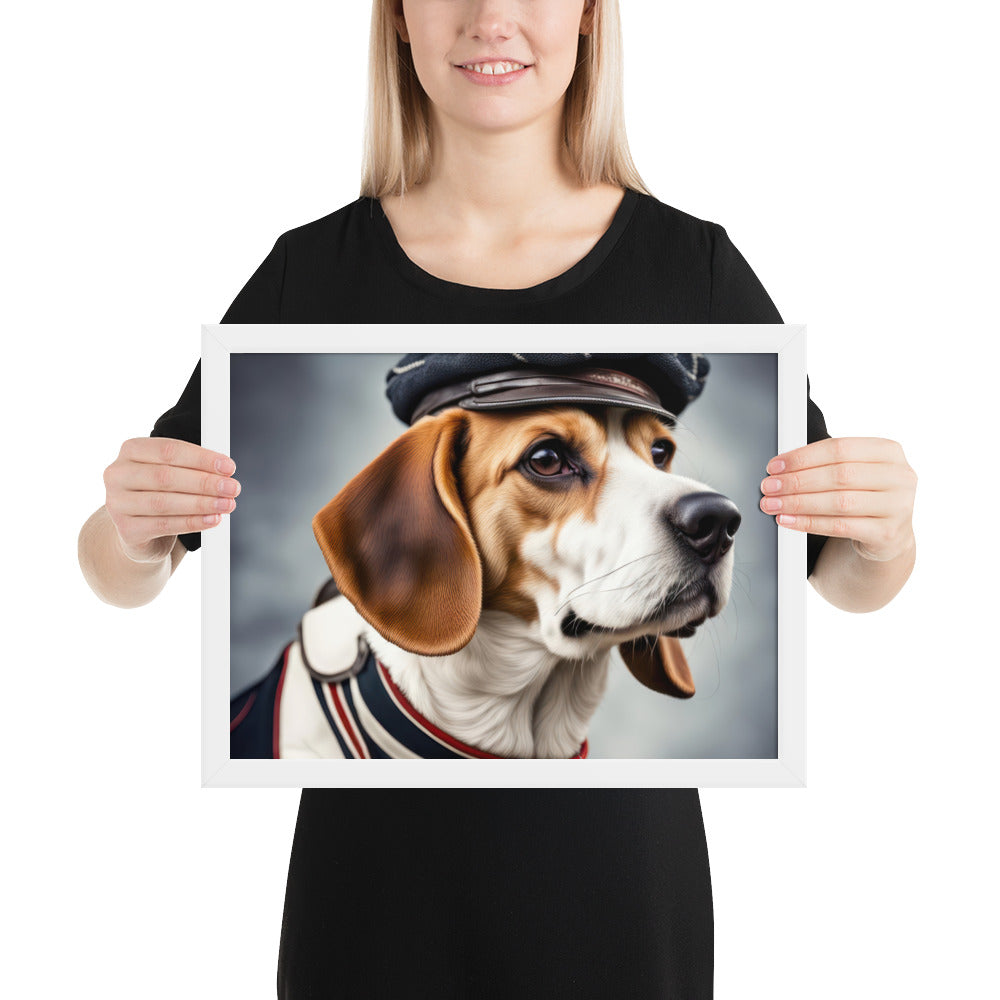 Beagle- Framed photo paper poster v4