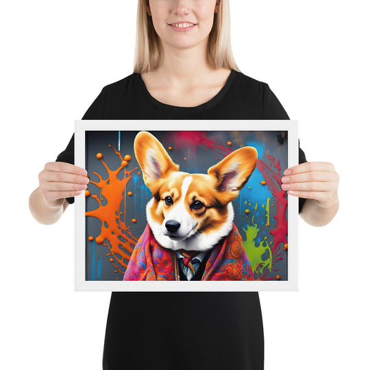 Pembroke Welsh Corgi- Framed photo paper poster v3